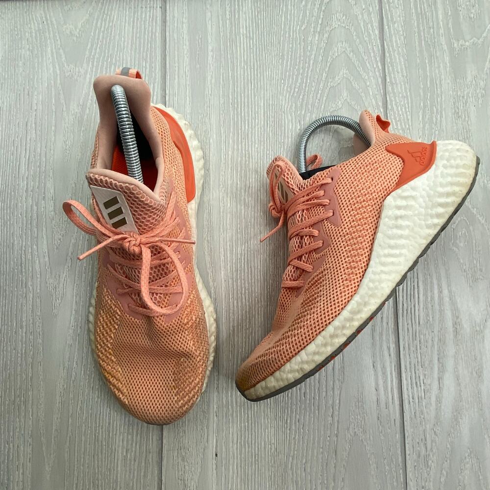 Adidas Alphabounce Coral Pink Em M Running Sneakers Size Men's 8 Women's 9